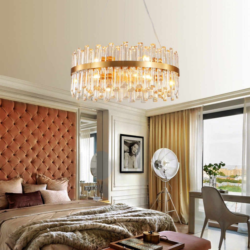 23.6" Modern Crystal Chandelier