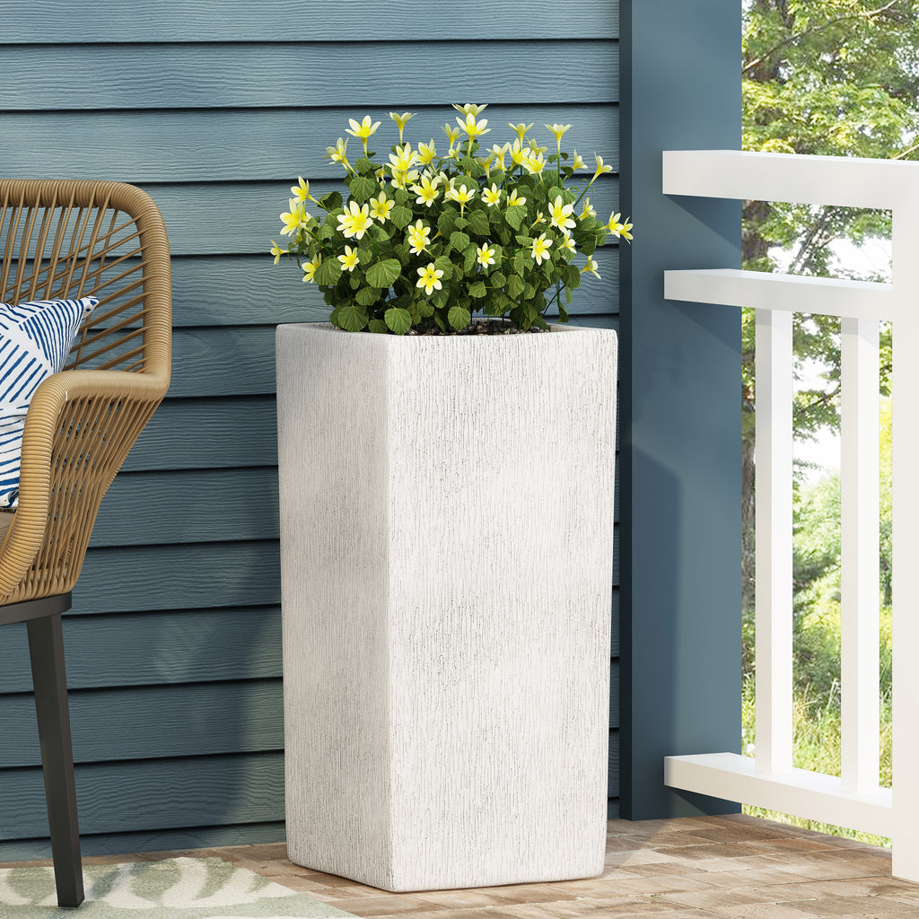 Modern Magnesium Oxide Planter – Antique White