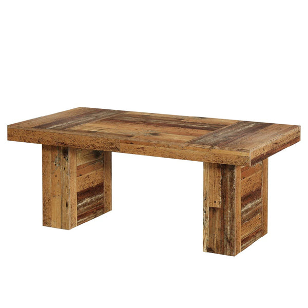 Rustic Wood-Grain Dining Table