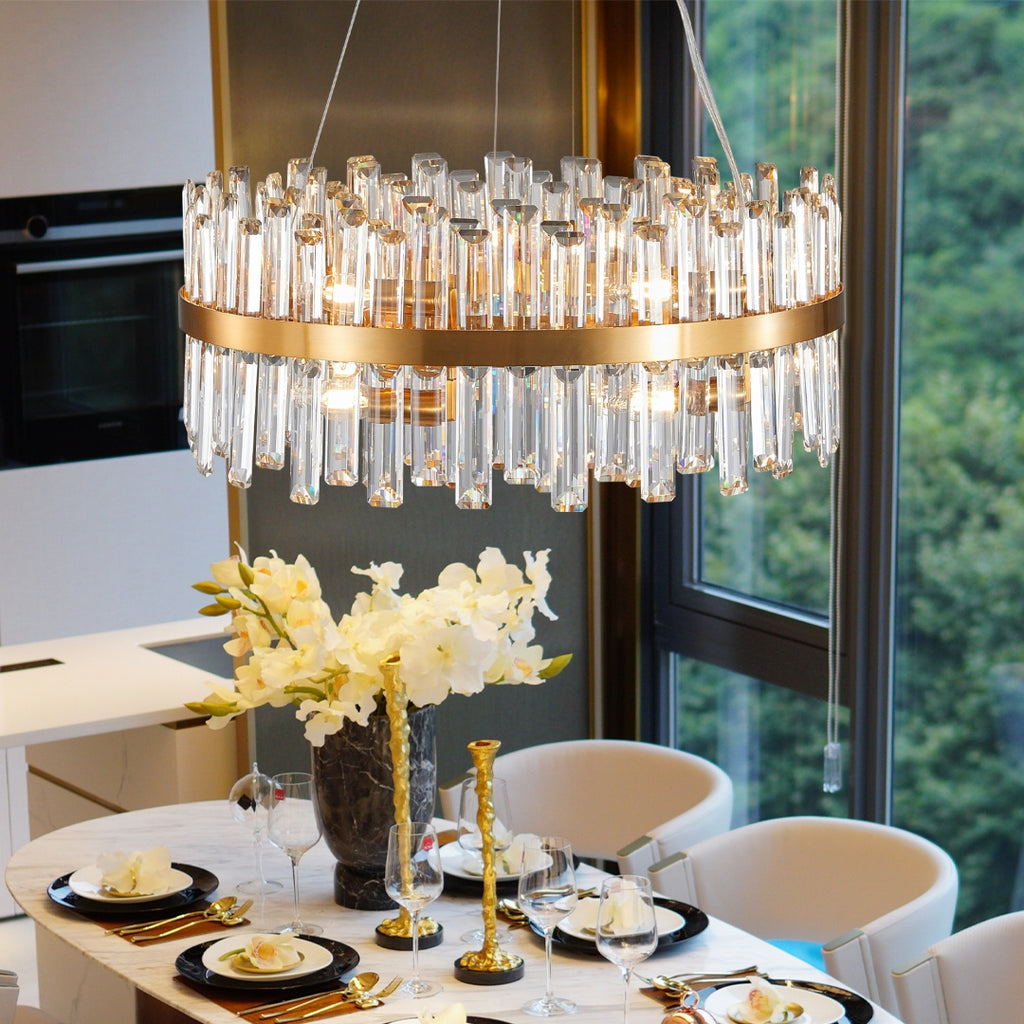 23.6" Modern Crystal Chandelier