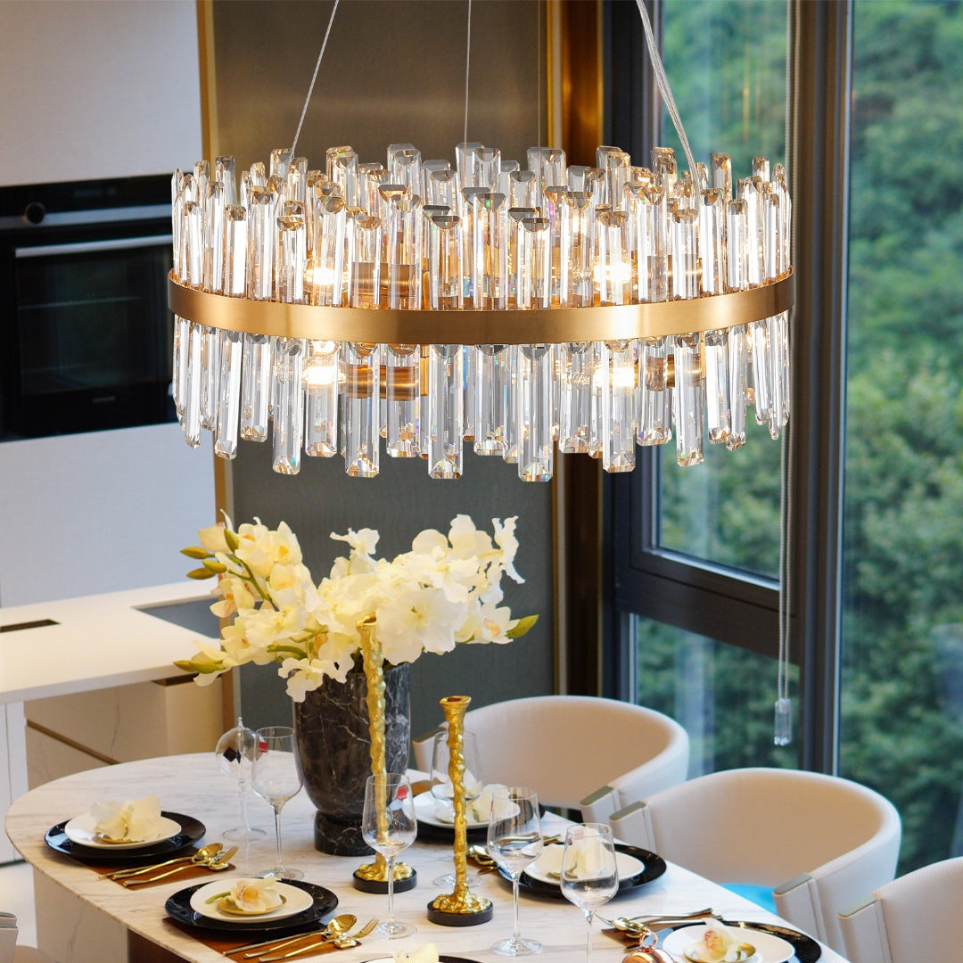 23.6" Modern Crystal Chandelier