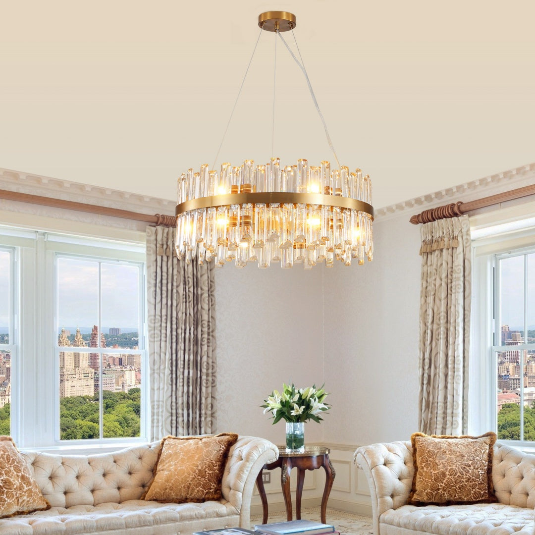 23.6" Modern Crystal Chandelier