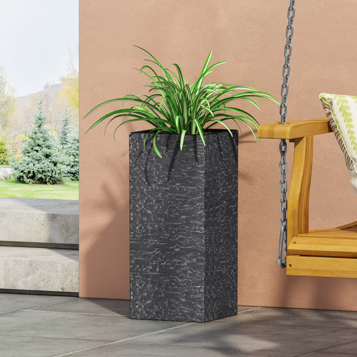 Modern Magnesium Oxide Planter – Gray
